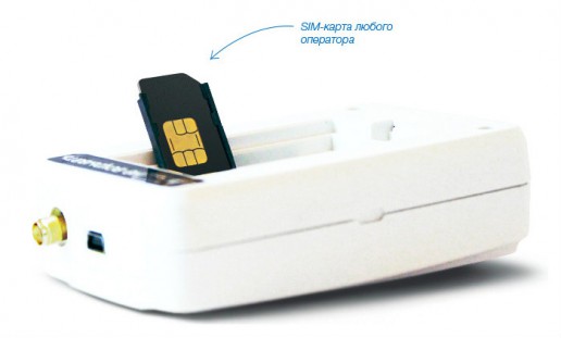 SIM карта устанавливается в термостат