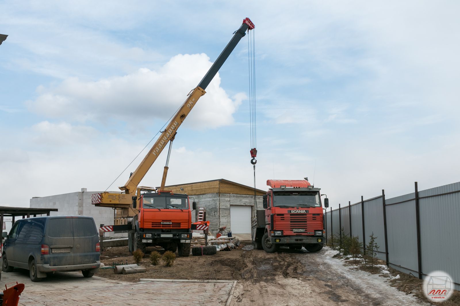 Плиты перекрытия дома из газобетона в Тайцах | Андрей Шанс