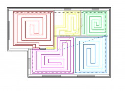 Схема контуров тёплого пола в Белоострове