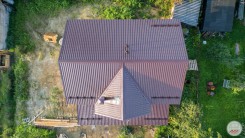 Крыша дома из газобетона в Осельках