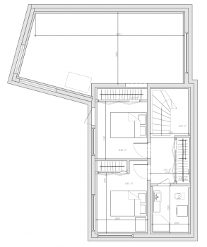 Планировка второго этажа дома в Лебяжьем