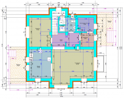 План первого этажа дома из газобетона в Н.Ольшаниках