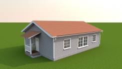 3d модель каркасного дома в Сосново из темы KeshaV