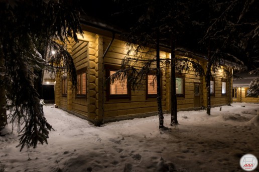 Дом из лафета на утеплённой шведской плите в Вырице