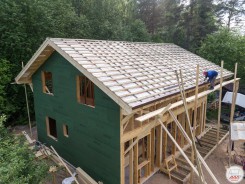 Строим каркасный дом в стиле шале на УШП в Белоострове