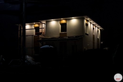 Подсветка фасада в Агалатово