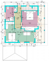 Планировка второго этажа каркасной бани на УШП в Манушкино-5