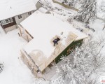 Одноэтажный каркасник с двухуровневой крышей в Белоострове