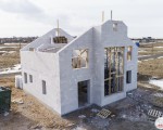 Строительство дома из газобетона на УШП в Ропше, март 2019
