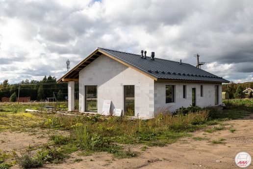 Одноэтажный дом из газобетона на УШП в Огоньково