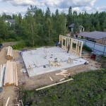 Начали строить каркасный дом в СНТ Родничковое