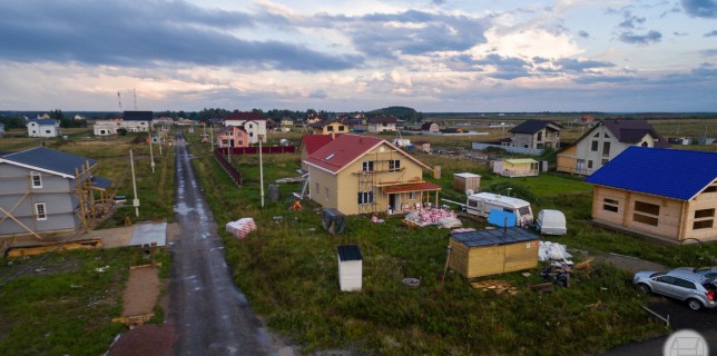 Каркасный дом в Ёксолово, аэросъемка