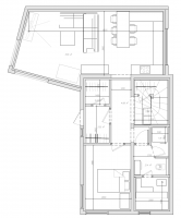 Планировка первого этажа дома в Лебяжьем