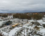 Стройка дома из газобетона во Владимировке, аэросъемка