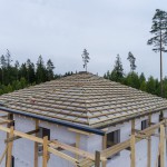 Крыша дома из газобетона в Агалатово