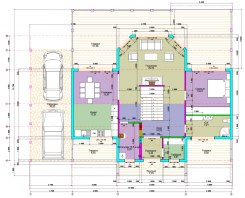 Планировка первого этажа каркасного дома 11*14 в Манушкино
