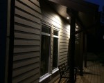 Подсветка фасада в вечернее время, фото от заказчика