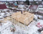 Строительство одноэтажного каркасного дома в Токсово