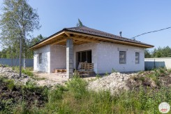 Одноэтажный дом из газобетона на УШП в СНТ Родничковое