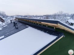 Крыша каркасника в Белоострове, клик-фальц