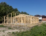 Строим каркас дома 8*18 в Павловске